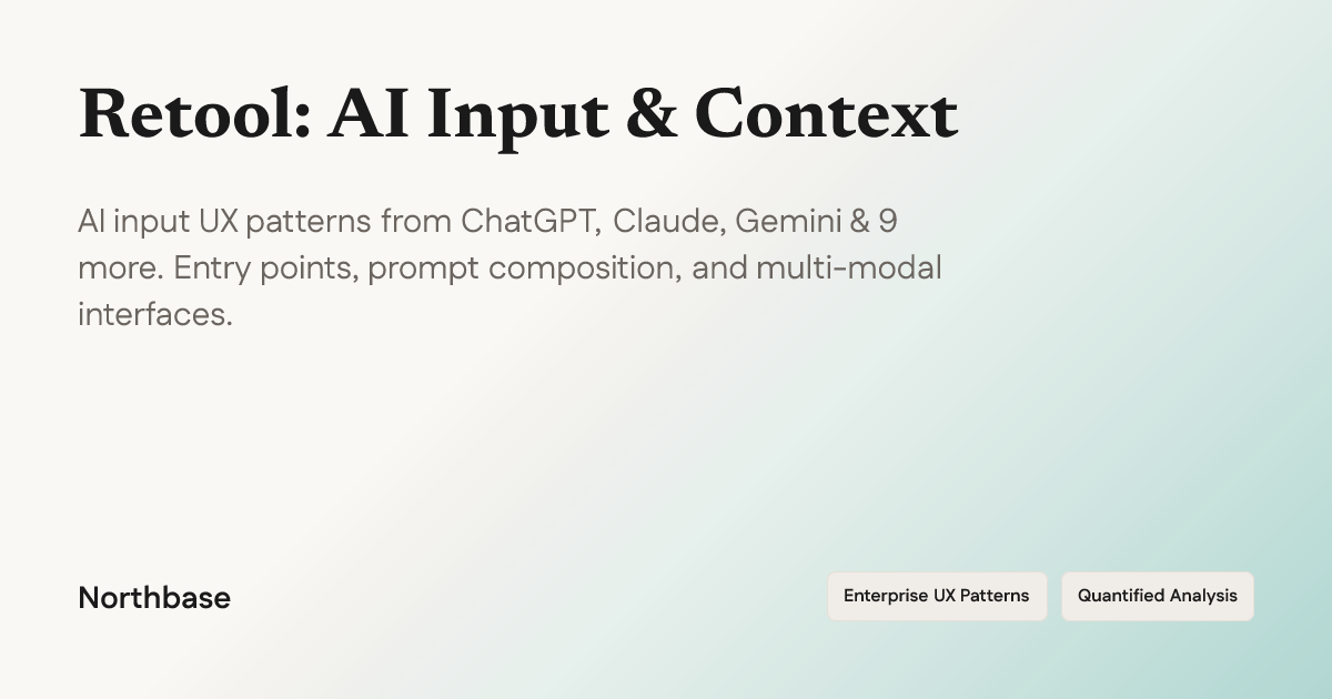 How Retool Designs AI Input & Context — UX Breakdown | Northbase
